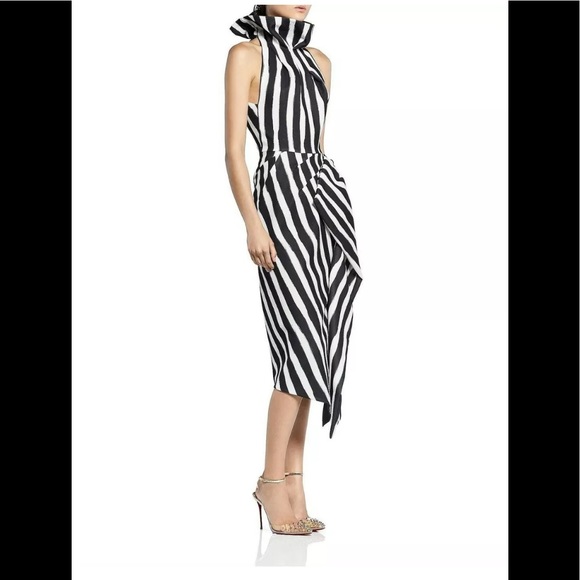 Maticevski Solar Black White High Neck Dress US 8 - Picture 3 of 6